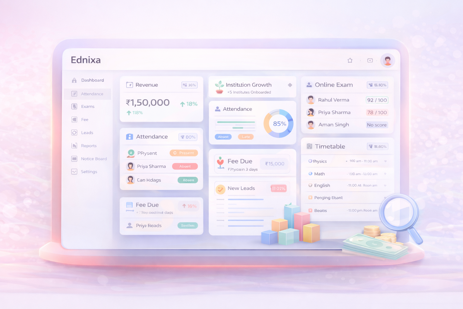Ednixa - Modern Education Management Dashboard